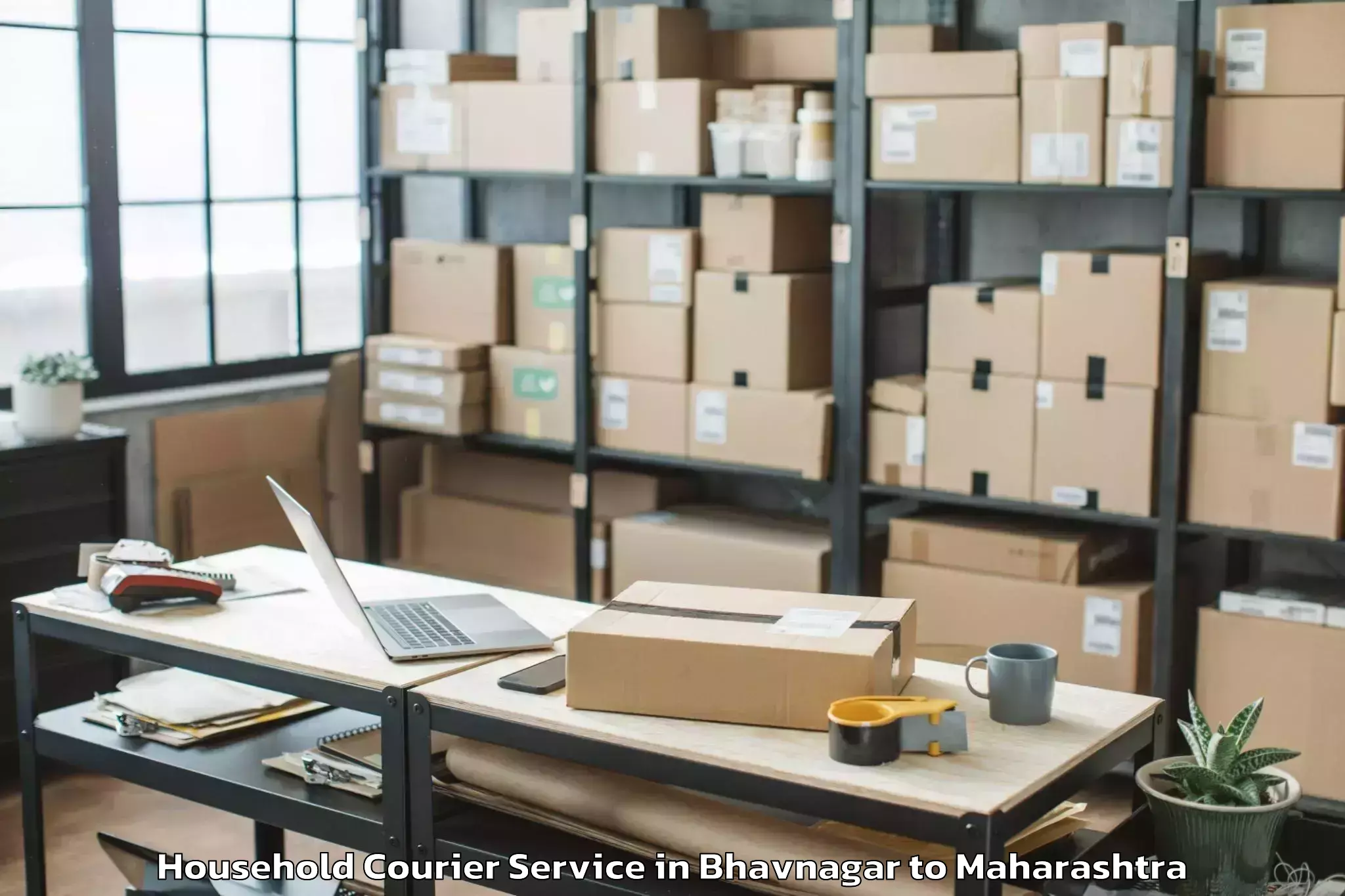 Efficient Bhavnagar to Dr Dy Patil Vidyapeeth Pune Household Courier